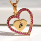 Heart In A Heart Necklace
