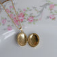Pink Pearl Blossom Personalized Photo Locket Necklace