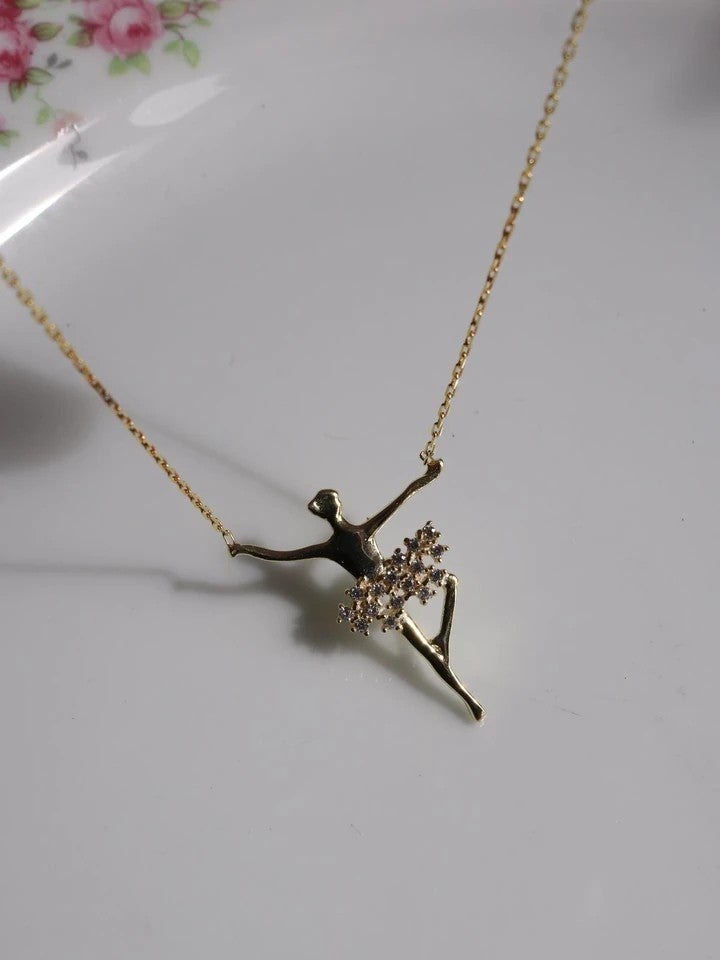 Ballerina 925 Sterling Silver Necklace