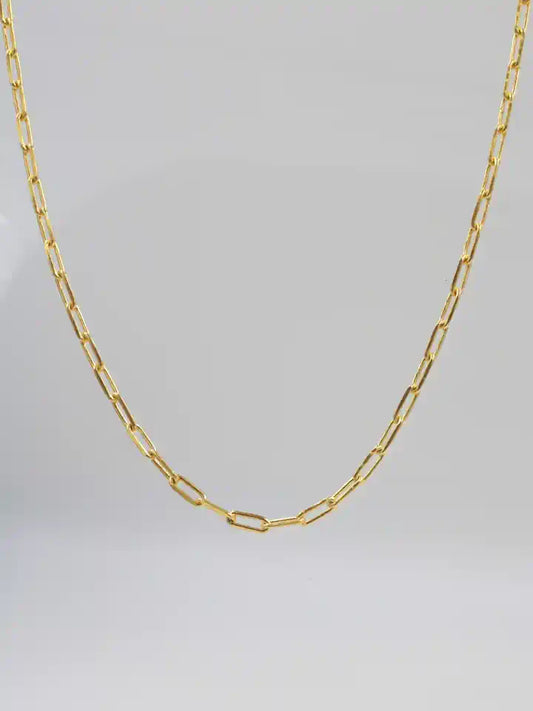 Paperclip Chain 925 Silver Necklace