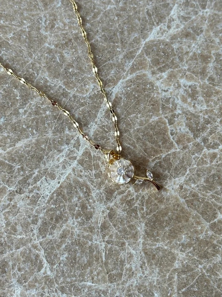 Daisy Fidget Steel Necklace