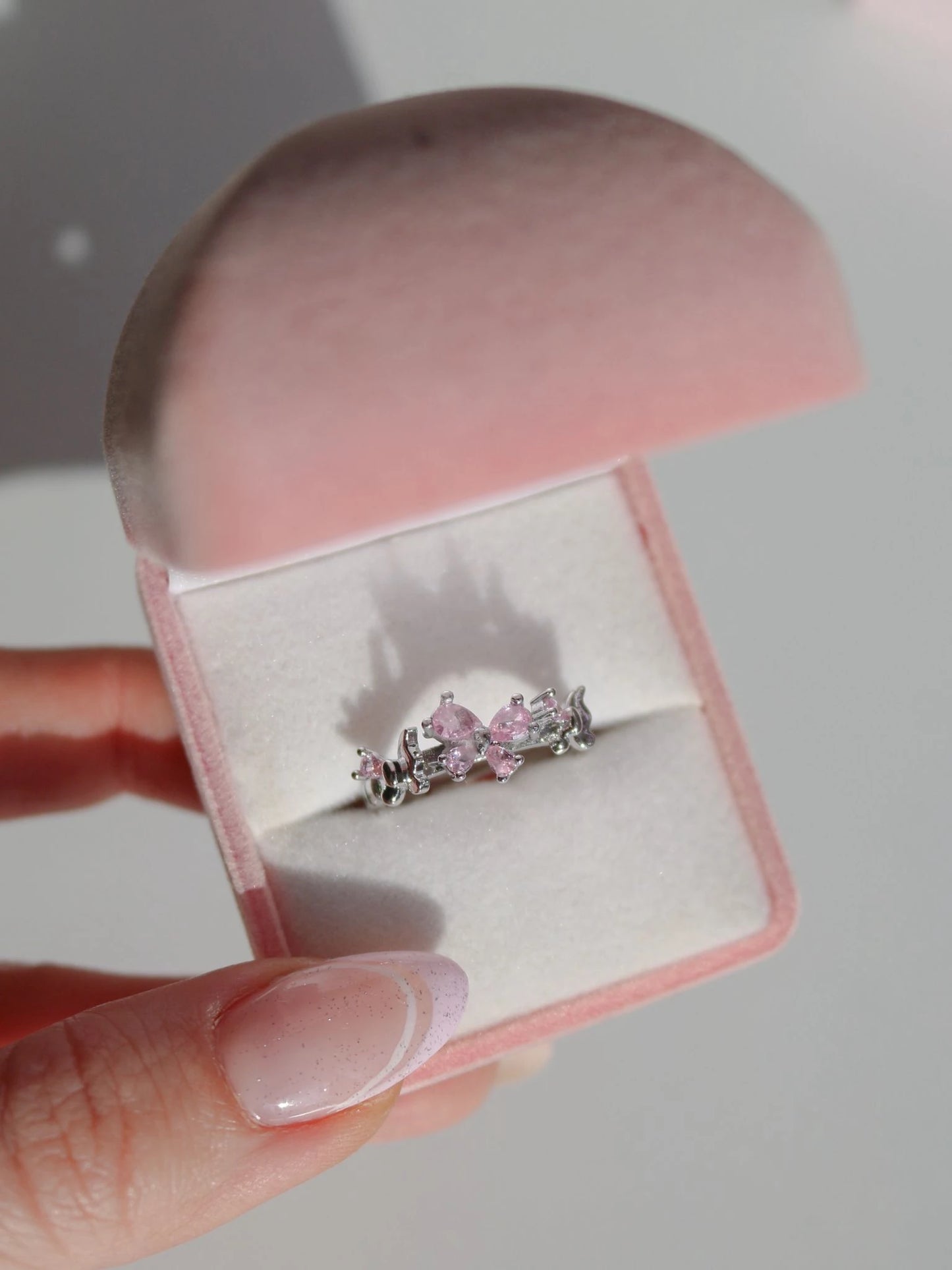 Pink Butterflies Ring