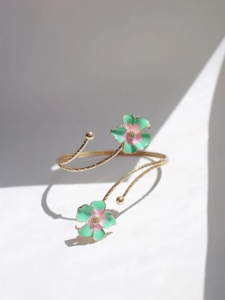 Orchid Cuff Bracelet