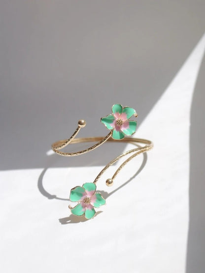 Orchid Cuff Bracelet