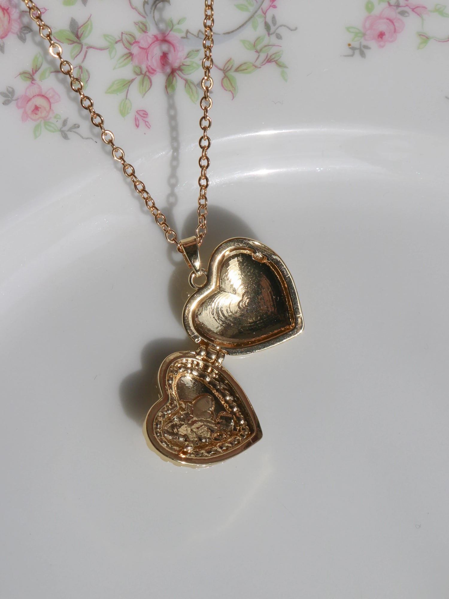 Red Bee Personalized Photo Locket Necklace