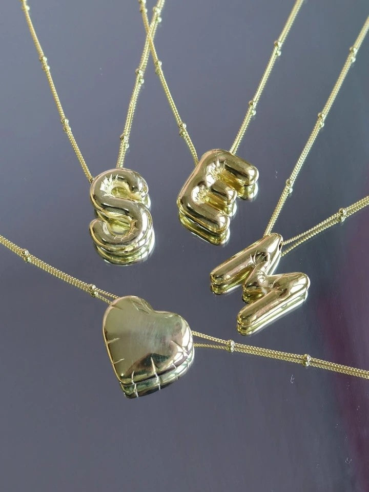 Balloon Heart Necklace 925 Silver