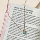 Ocean Blue Heart Necklace Steel - Gold