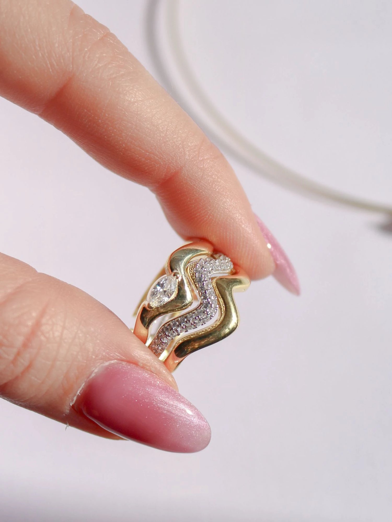 The Serene Wave 925 Silver Ring