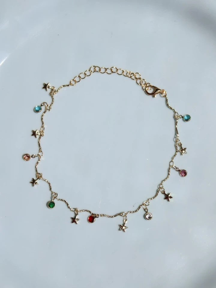 Colorful Star Shine Anklet
