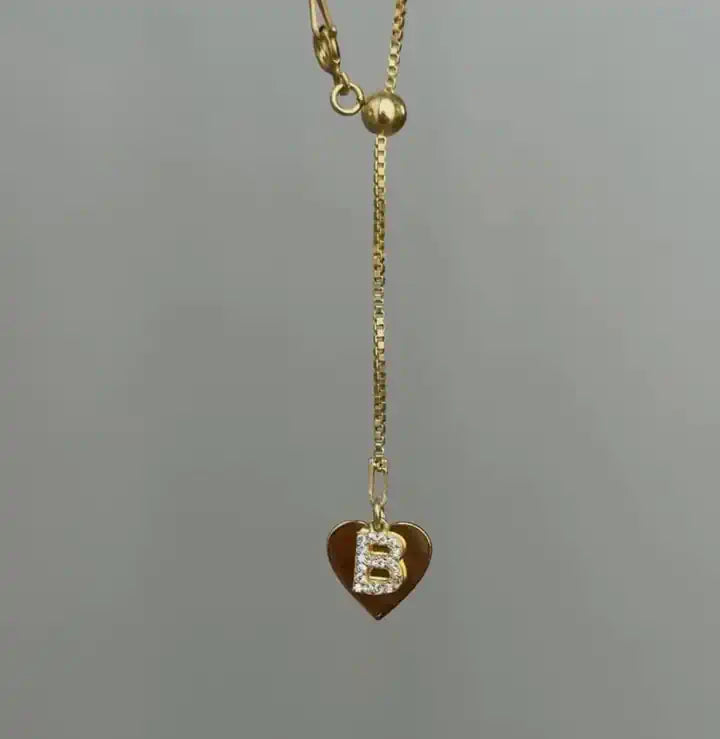 Personalized Elevator Letter 925 Silver Necklace