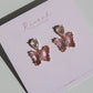 Pink Butterfly Earrings
