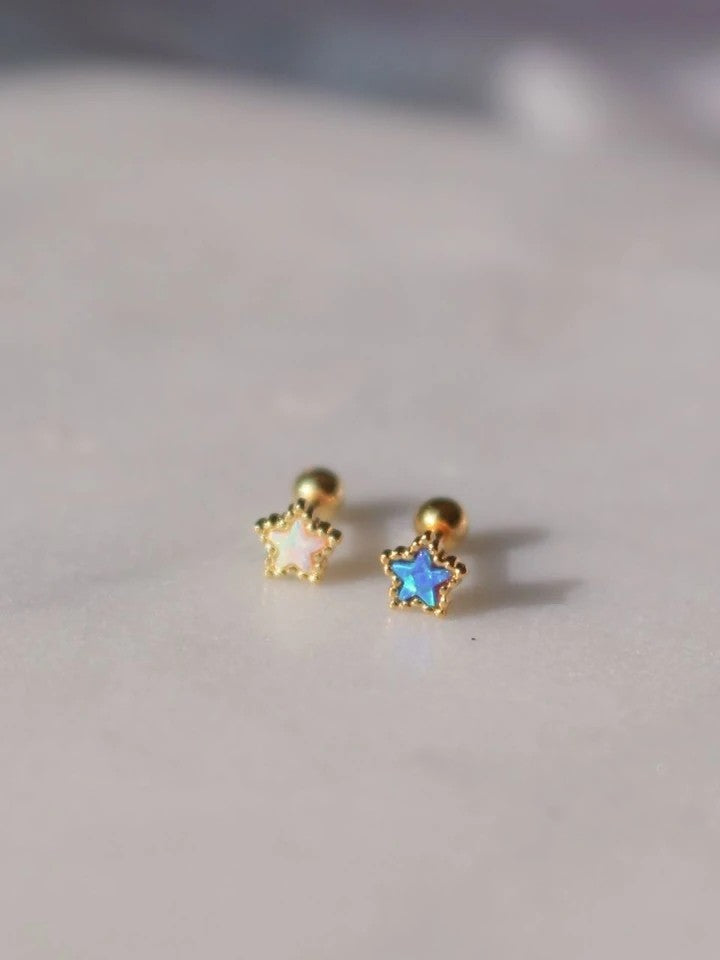 Opal Heart And Star Piercing Quantity