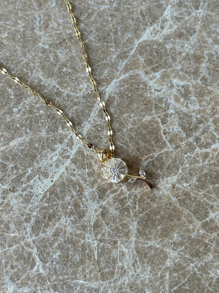 Daisy Fidget Steel Necklace