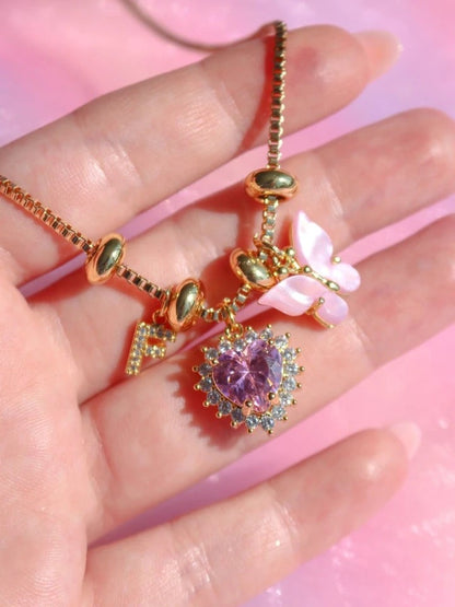Royal Heart Charm Necklace