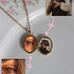 Blue Pearl Radiance Personalized Photo Locket Necklace