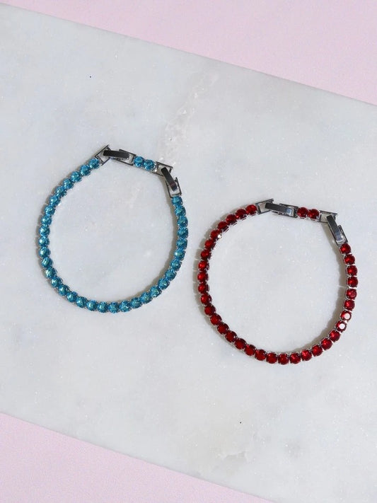 Multi Stone Colors Collection Bracelet