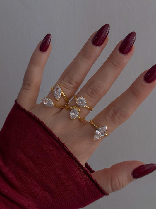 Diamond Spark 925 Silver Ring