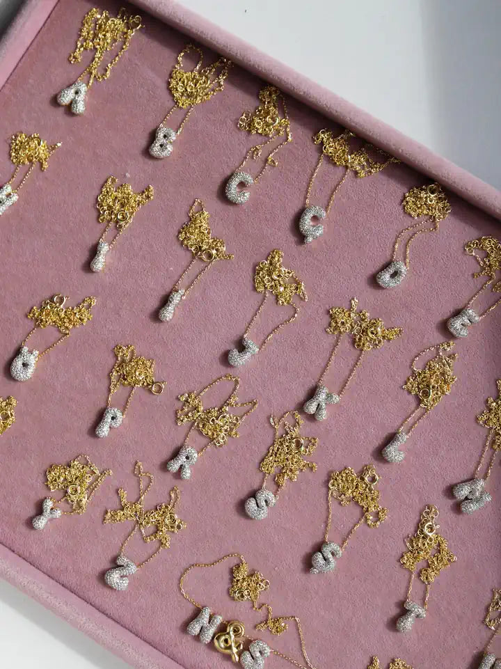 Dazzle Spark Personalized Name 925 Silver Necklace