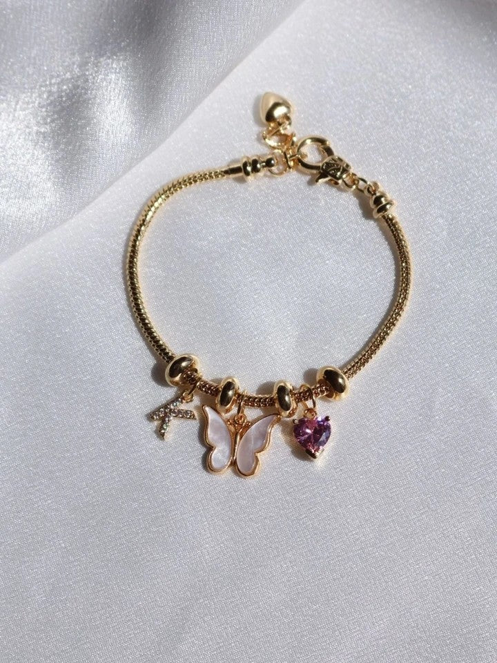 Butterfly & Heart Bracelet