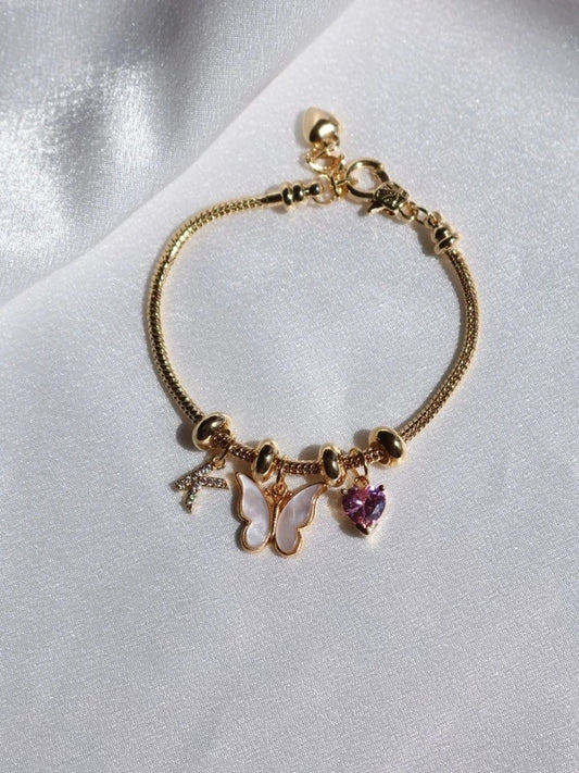 Butterfly & Heart Bracelet