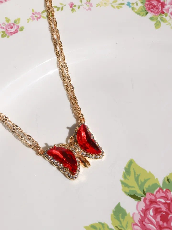 Dreamy Magnetic Butterfly Necklace