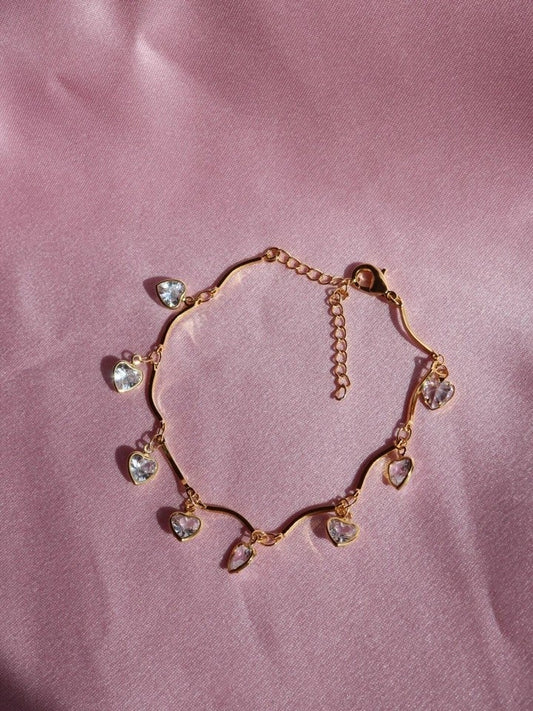 Multi-Dangle Heart Bracelet
