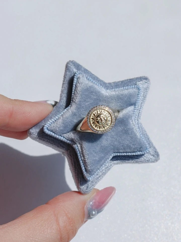 Golden Sun 925 Silver Ring