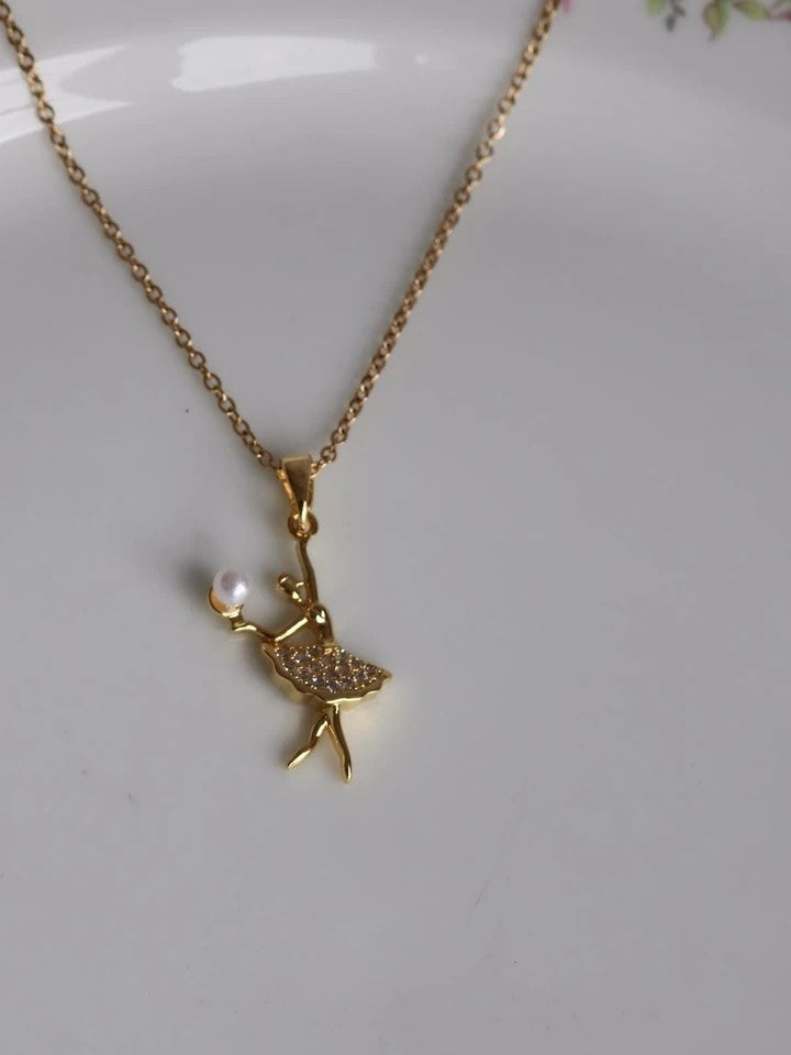 Ballerina Steel Necklace