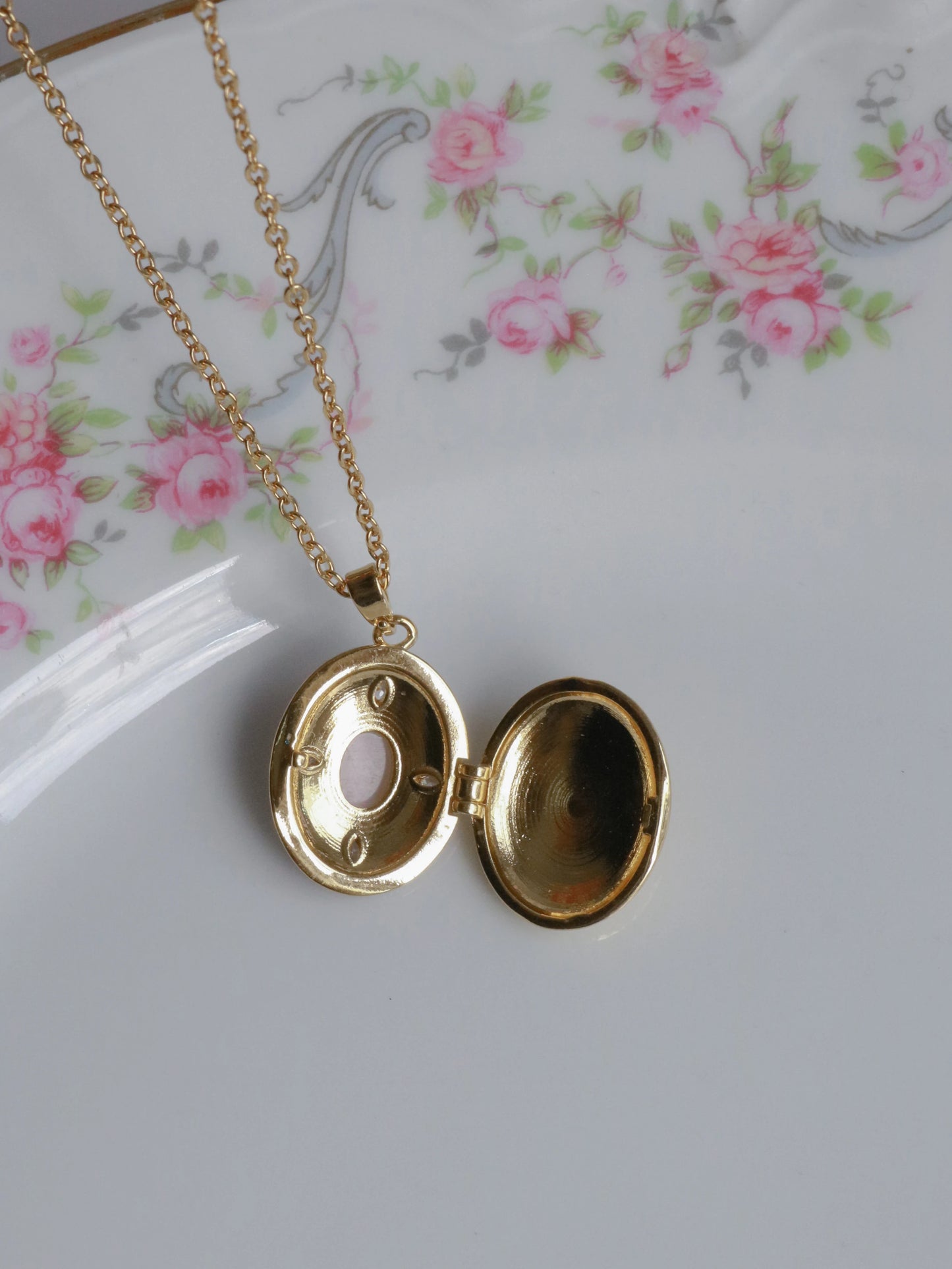 Yellow Crimson Glow Personalized Photo Locket Necklace