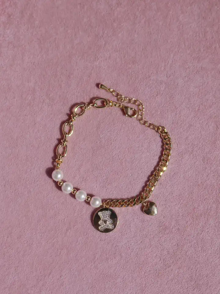 Pearl Teddy Bracelet