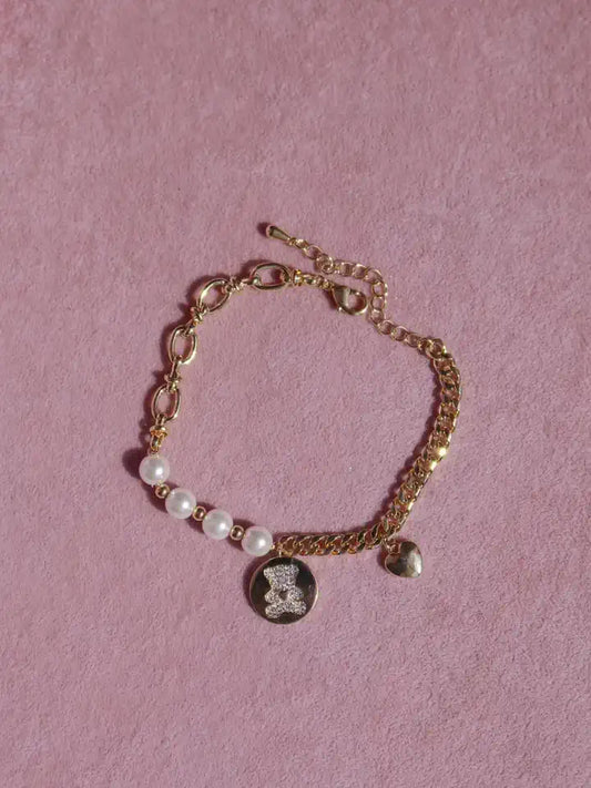 Pearl Teddy Bracelet