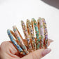 Colorful Flower Enamel Cuff Bracelet Vol. 4