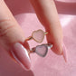 Light Pink Heart 925 Silver Ring