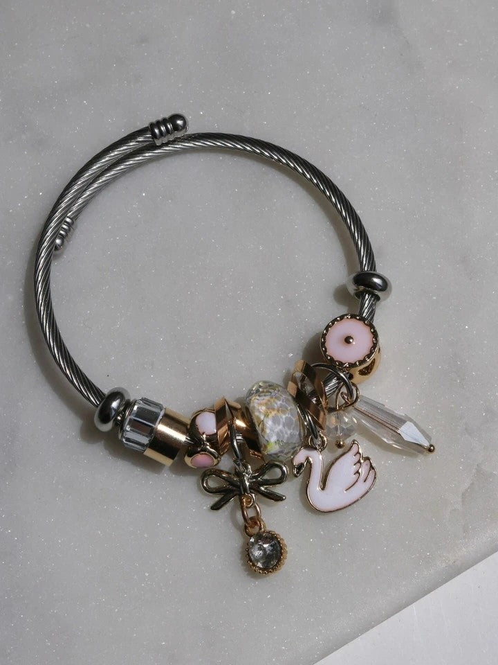 Odette Charm Bracelet Steel