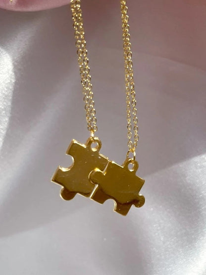Puzzle Couple Necklace