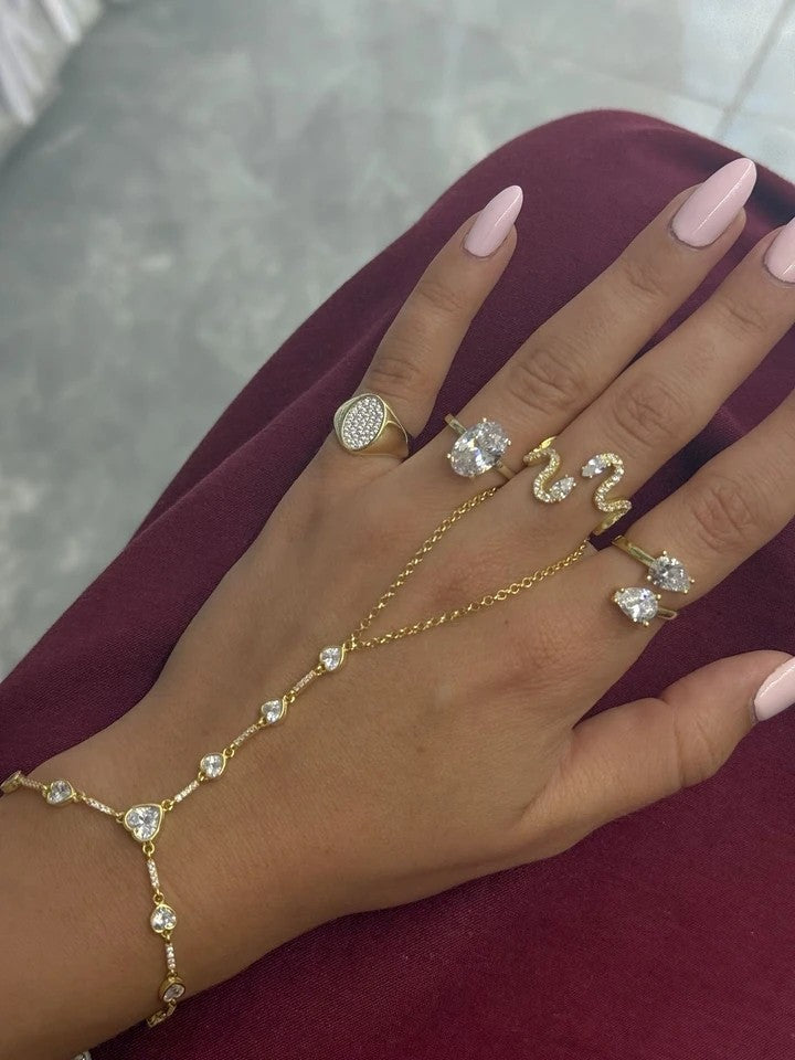 Double Pure Shine 925 Silver Ring