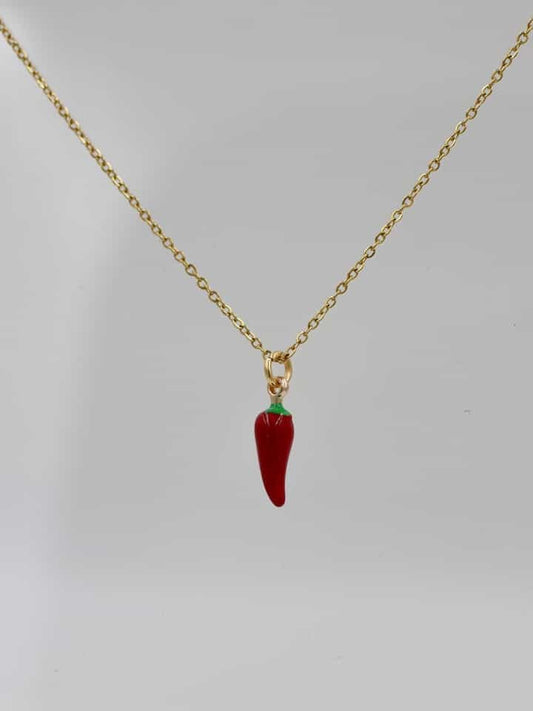 Italian Horn Steel Necklace