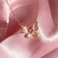 Blushstone Butterfly Necklace