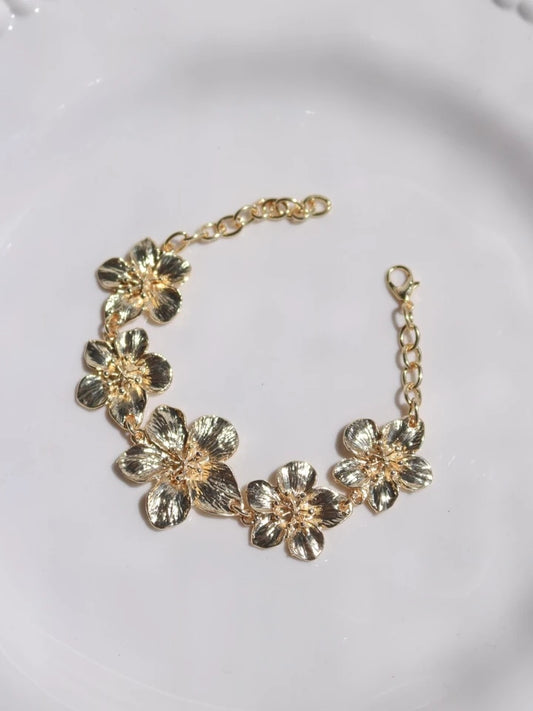 Golden Flower Glow Bracelet