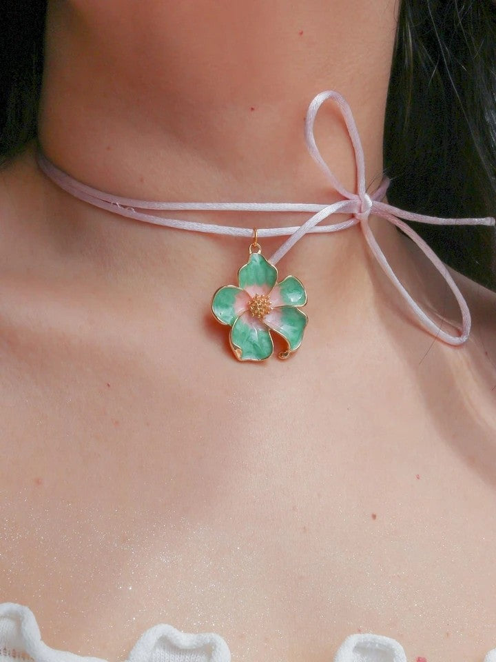 Orchid Rope Necklace