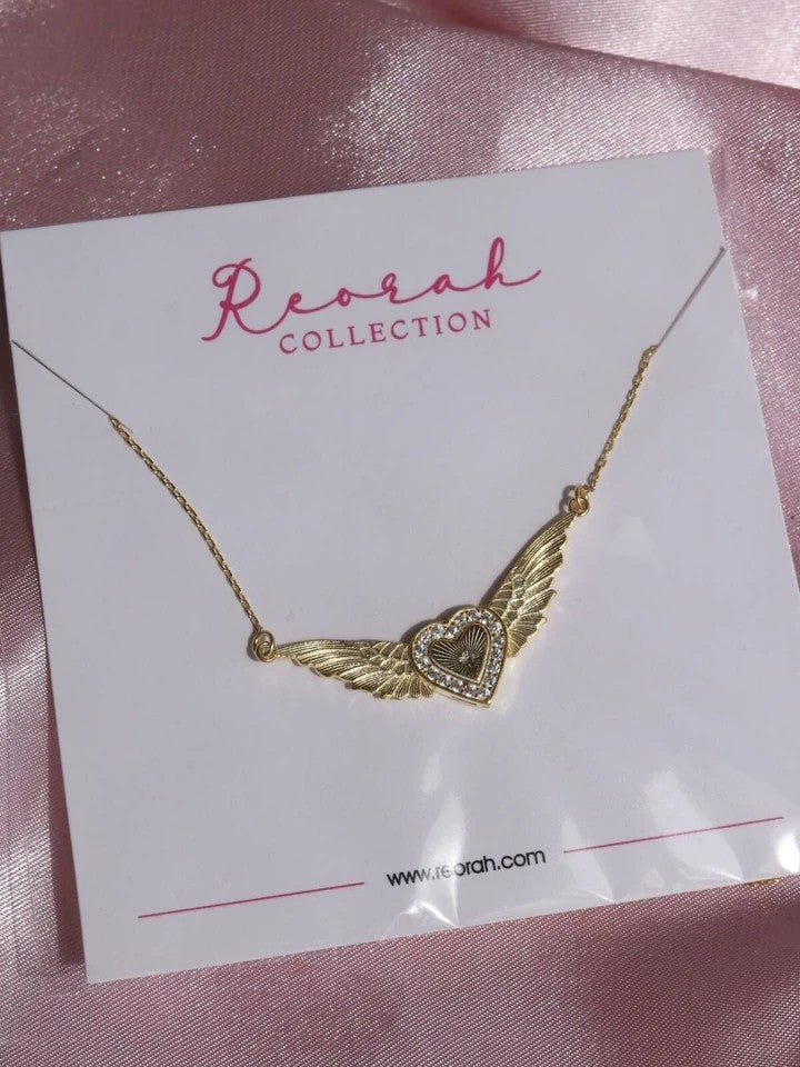 Flying Heart 925 Silver Necklace