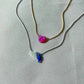 Minimal Figure Necklaces With Opal Stones