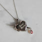 Love Hurts Magnetic Clasp 925 Silver Necklace