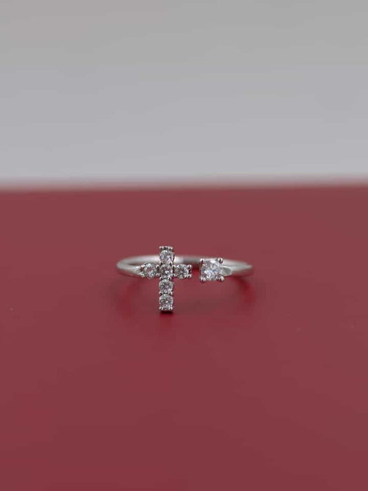 Cross Glow 925 Silver Ring