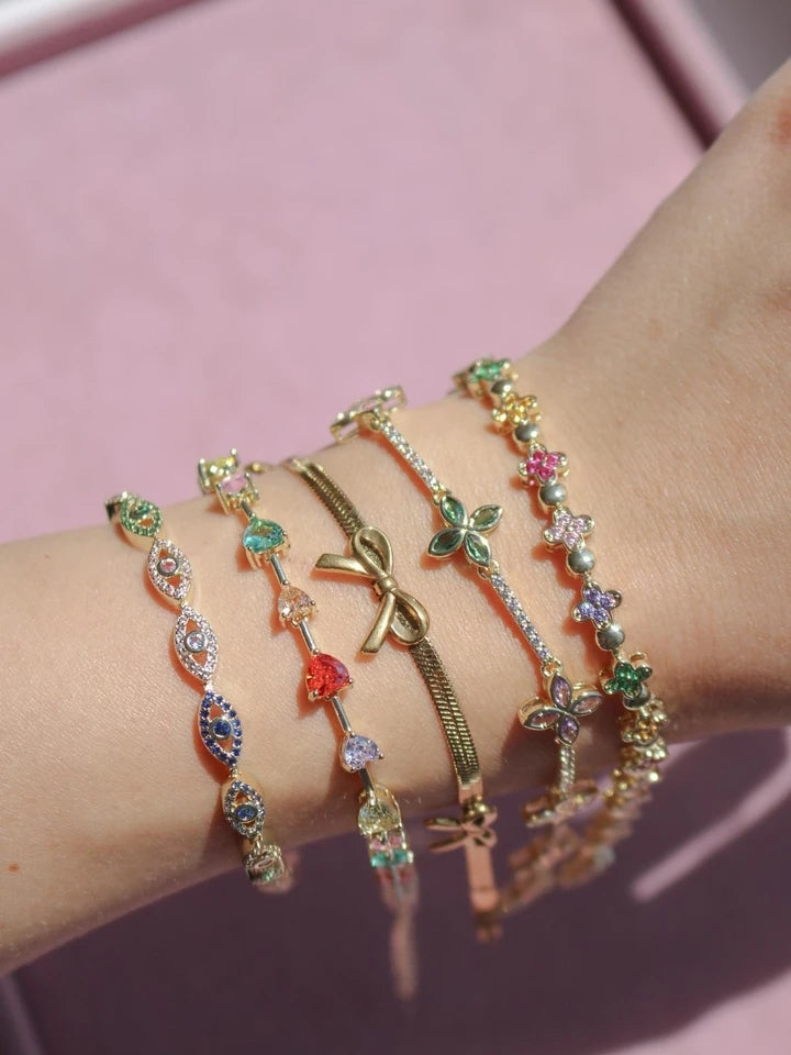 Colorful Heartline Bracelet