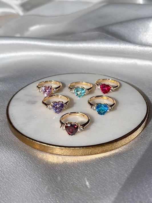 Royal Heart Brass Ring