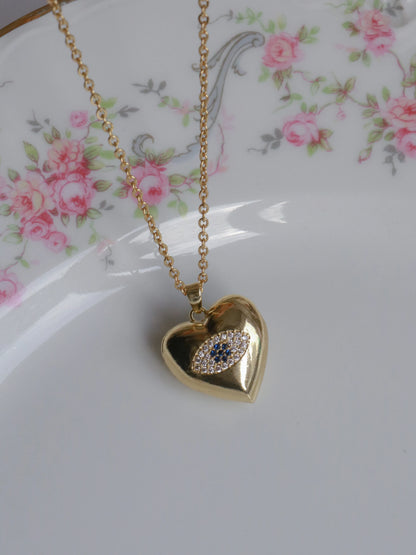Eye Of Love Personalized Photo Locket Necklace