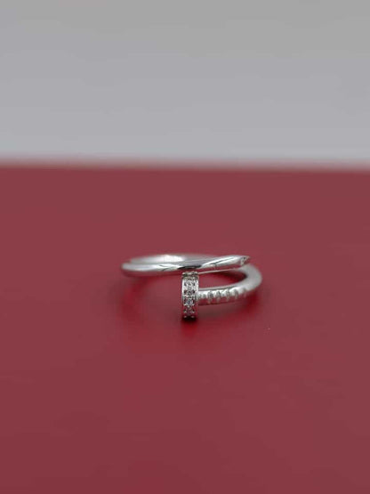 Stone Stud 925 Sterling Silver Ring