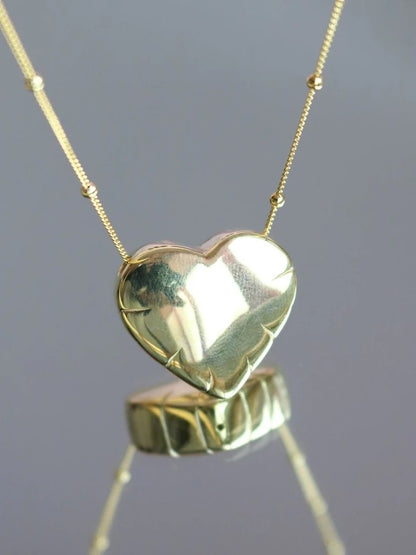 Balloon Heart Necklace 925 Silver