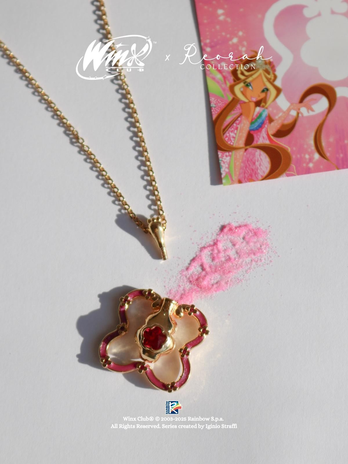 Winx Club® Flora Fairy Dust Bottle Necklace